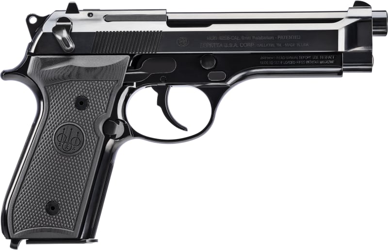 Beretta 92SB Repro J92SB15 Pistol 9mm 4.9" 15rd DA/SA Short Reset Trigger Bar, G10 Grips, 50th Anniversary.