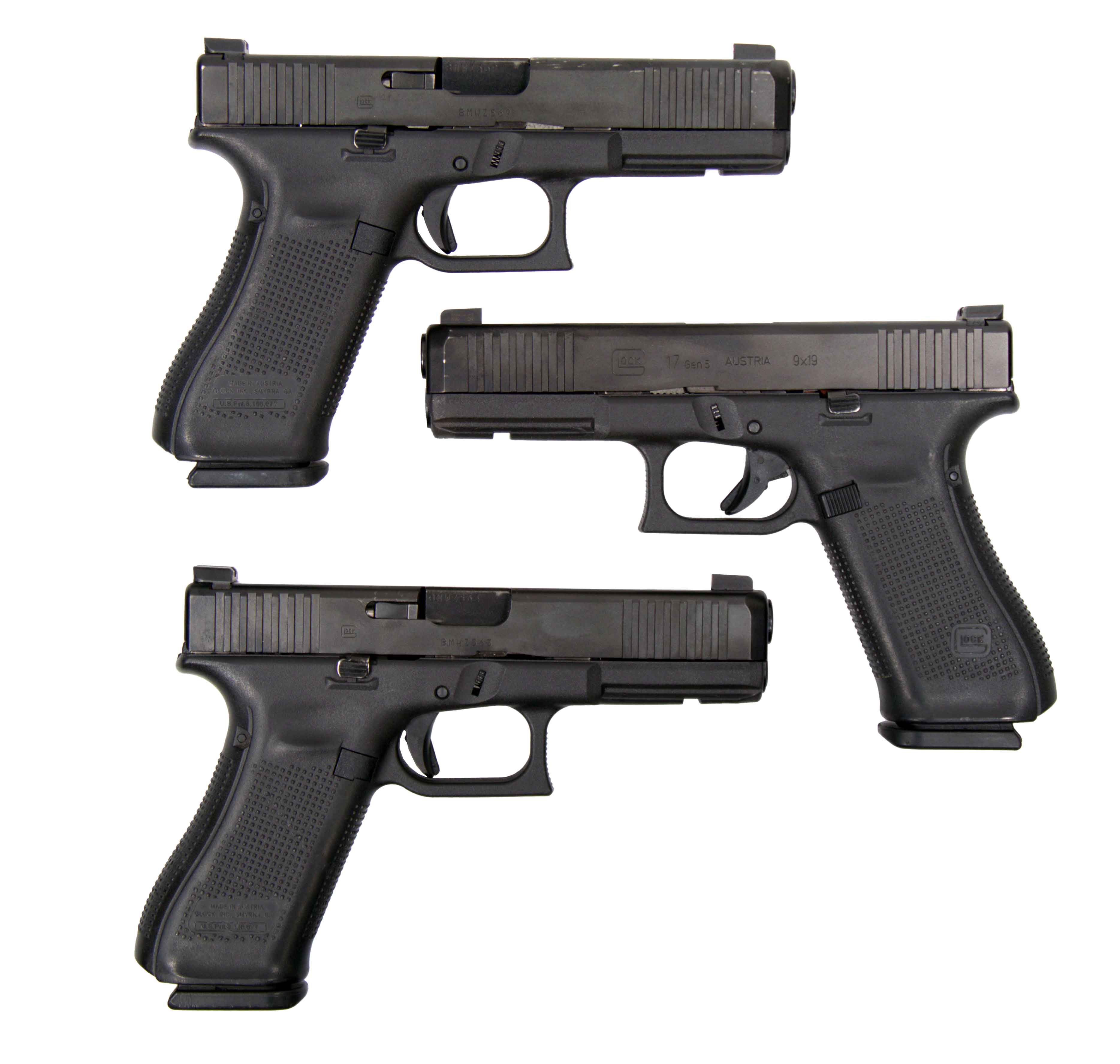 GLOCK G17 9mm 4.49" 17rd - Black w/ Ameriglo Night Sights & 2 Magazines - POLICE TRADE IN