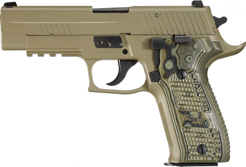 Sig 226R9SCPNCA P226 Scorpion *CA Compliant* 9mm 4.4" 10+1 Hogue G10 Piranha FDE