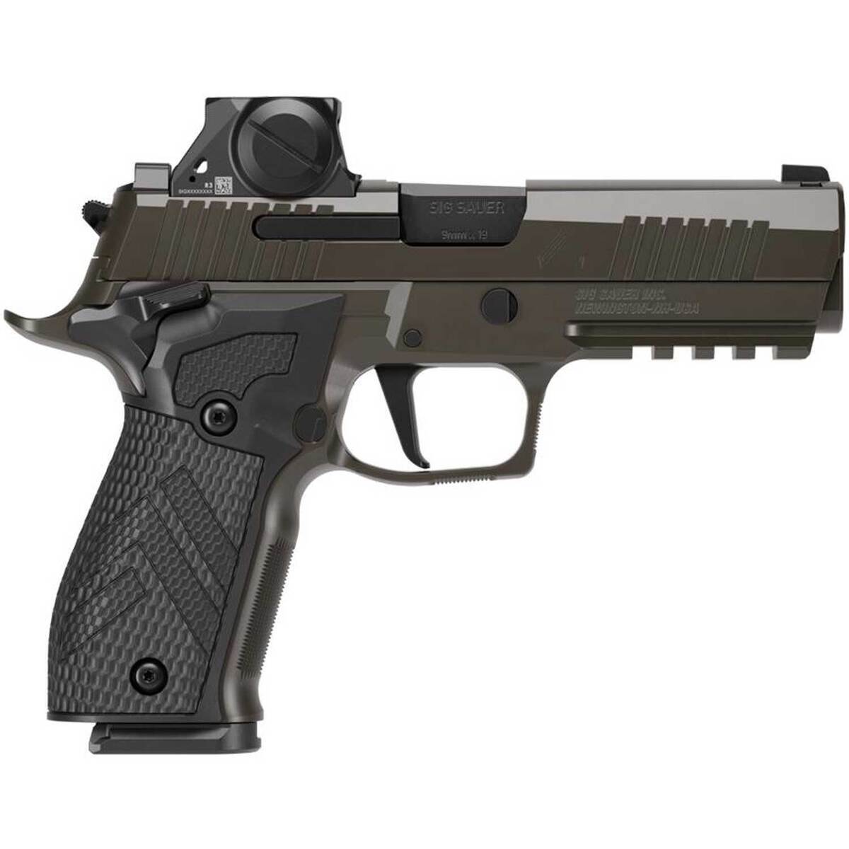 Sig Sauer P226X Legion AX1 with Sig ROMEO-X 9mm Luger 4.4in LEGION Gray Cerokate Pistol - 18+1 Rounds