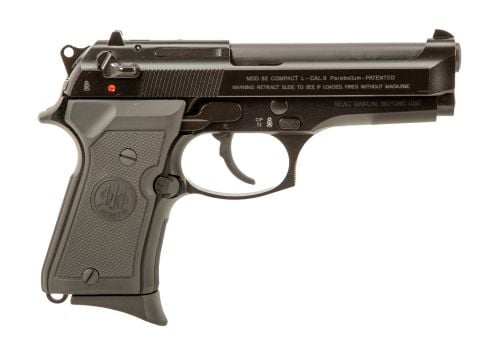 Used Beretta 92 Compact 9MM, 2 Magazines, Factory Box