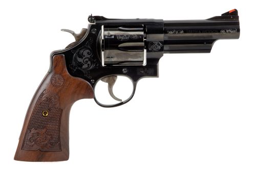 Used Smith & Wesson 29-10 .44 Magnum, 4" Barrel, Wooden Display Box